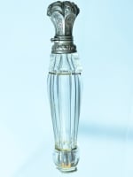Ancien flacon cristal argent parfum sel vinaigrette mode XIXe - Miniature 2