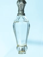 Ancien flacon cristal argent parfum sel vinaigrette mode XIXe - Miniature 3