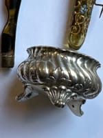 Ancien lot objet de vitrine ancien verre émail cache clou lion Pétain Francisque - Miniature 5