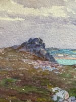Ancien tableau atelier peintre breton marine Bretagne ent. Édouard Doigneau n°6 - Miniature 2