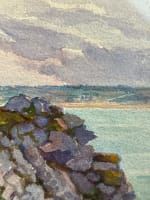 Ancien tableau atelier peintre breton marine Bretagne ent. Édouard Doigneau n°6 - Miniature 3