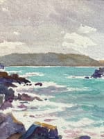 Ancien tableau atelier peintre breton marine Bretagne ent. Édouard Doigneau n°5 - Miniature 1