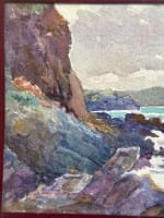 Ancien tableau atelier peintre breton marine Bretagne ent. Édouard Doigneau n°5 - Miniature 2