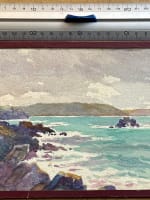 Ancien tableau atelier peintre breton marine Bretagne ent. Édouard Doigneau n°5 - Miniature 5