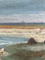 Ancien tableau peintre breton marine ciel rivage entourage Édouard Doigneau n°1 - Miniature 4