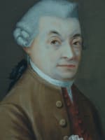 Ancien tableau portrait homme perruque Toulon Jean-Evariste Bertolusso XVIIIe - Miniature 4