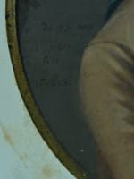 Ancien tableau portrait homme perruque Toulon Jean-Evariste Bertolusso XVIIIe - Miniature 6