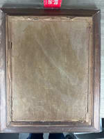 Grand tableaux ancien bouquet de roses pichet bleu expressionniste 1950 Paris - Miniature 8