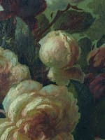 Tableau ancien bouquet de roses panier marbre paysage signé Boucher Lyon XIXe - Miniature 6