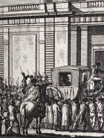 Ancienne gravure portrait Royal Louis XVI translation Temple révolution - Miniature 3