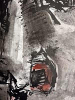 Tableau ancien Antonio Guansé grand portrait visage Art Moderne 1961 Paris - Miniature 3