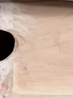 Grande statue art déco portrait de jeune femme nue Merval 85 cm terre cuite - Miniature 10