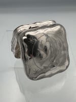 Ancienne boite pillule argent massif oiseaux gravé Pays-Bas Cornelis Hooijkaas - Miniature 5