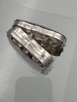 Ancienne boite pillule argent massif oiseaux gravé Pays-Bas Cornelis Hooijkaas - Miniature 6