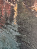 Beau tableau ancien paysage vue d'Annecy animé vieux pont Paul Barian 1900 - Miniature 7