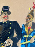 Ancien tableau infanterie de marine Tonkin colonie caricature Robert 19e x 3 - Miniature 5