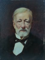 Ancien tableau portrait d'homme Belle Époque Paris Edouard Rosset Granger XIXe - Miniature 4