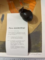 Lithographie nue Ève serpent Chrysalide arbre pomme érotisme 1970 Alloueteau - Miniature 11