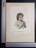 Ancienne gravure portrait de mademoiselle d'Artois Besselman chez Bulla - Miniature 5