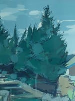 Grand tableau ancien Guérande marais salant mer Bretagne Michel Maury - Miniature 5