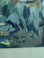 Grand tableau ancien Guérande marais salant mer Bretagne Michel Maury - Miniature 7