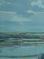 Grand tableau ancien Guérande marais salant mer Bretagne Michel Maury - Miniature 9