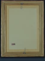 Ancien tableau portrait jeune femme à l'ombrelle et collier camée Jac Dum pastel - Miniature 10