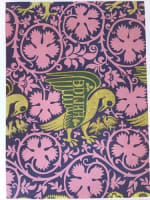 Ancienne gravure en couleur tissu gothique - Miniature 3