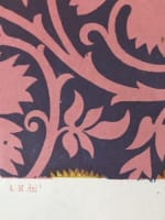 Ancienne gravure en couleur tissu gothique - Miniature 7