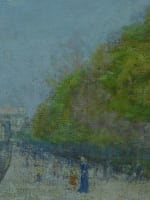 Beau tableau impressionniste Paris Arc de triomphe Champs-Élysées animé XIXe - Miniature 5