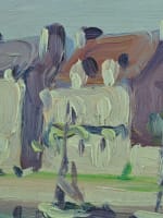 Beau tableau ancien paysage marine breton bateau impressionniste N. Delannoy - Miniature 4