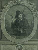 Ancienne gravure portrait marchand de cornes fidélité mariage allégorie Le Nain - Miniature 2