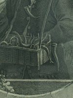 Ancienne gravure portrait marchand de cornes fidélité mariage allégorie Le Nain - Miniature 5