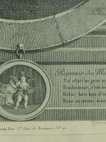 Ancienne gravure portrait marchand de cornes fidélité mariage allégorie Le Nain - Miniature 6