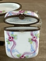 Ancienne porcelaine de Limoges 3 boîtes peintes - Miniature 5