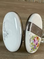 Ancienne porcelaine de Limoges 3 boîtes peintes - Miniature 6