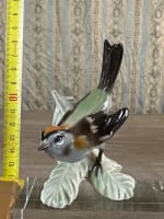 Ancienne porcelaine allemande oiseaux bird collection roitelet Goebel 3 Germany - Miniature 1