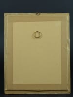 Tableau ancien dessin XVIIIe portrait d'un homme à la perruque signé Girardot - Miniature 9