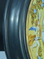 Paire de grand plat faïence Avelli de Rovigo Urbino Italie Renaissance Majolique - Miniature 11