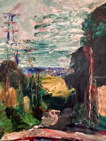 Ancien dessin paysage expressionniste bord de mer Jean Terles Art Déco - Miniature 3