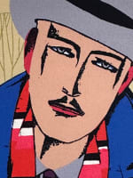 Ancienne lithographie portrait homme détective couleur Gilles de Sainte Croix - Miniature 2