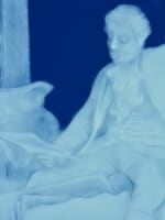 Ancien grand tableau porcelaine Limoges portrait Meissonnier L'Amateur antiquité - Miniature 6