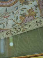 Ancien éventail décor peint scène galante cadre bois doré Louis XVI XVIIIe - Miniature 6