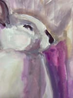 Ancien aquarelle sur papier, signé Marcel Hamsell portrait Le Lapin Judaïca - Miniature 2