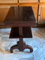 Table desserte à système double plateau escamotable renaissance hôtel château - Miniature 3