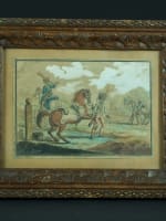 Ancien dessin Empire hussard cavaliers chevaux signé Toussaint Charlet XIXe - Miniature 10