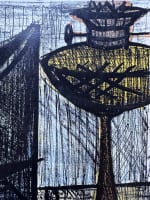 Bernard Buffet belle lithographie moderne lampe à pétrole - Miniature 7