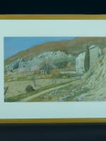 Henri Rivière ancien dessin paysage Drôme Nyons maisons Art Nouveau Provence pin - Miniature 2