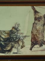 Ancienne grande gravure Rembrandt le boeuf écorché Claude Weisbuch Modern art - Miniature 1