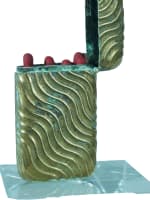 Ancien pyrogène de poche élégante boite d'allumettes Dandy 19e métal argenté - Miniature 3